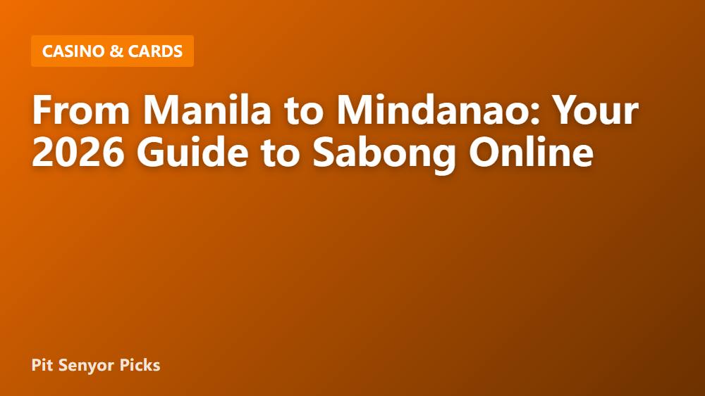 From Manila to Mindanao: Your 2026 Guide to Sabong Online