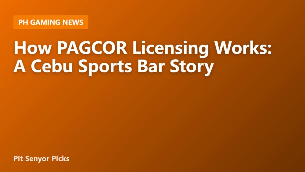 How PAGCOR Licensing Works: A Cebu Sports Bar Story